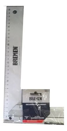 Escuadra de Carpintero Bremen 12 Pulgadas 30cm Aluminio