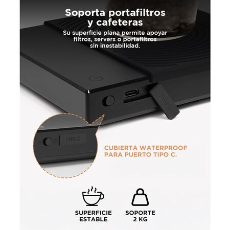 Balanza de Café Plus Timemore con temporizador 