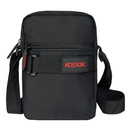 Morral Kossok Trento Portatablet Resistente Y Reforzado Negro Rojo