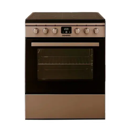 Cocina Eléctrica Vitrocerámico Maverick Premium 60cm Calor Uniforme Plateado
