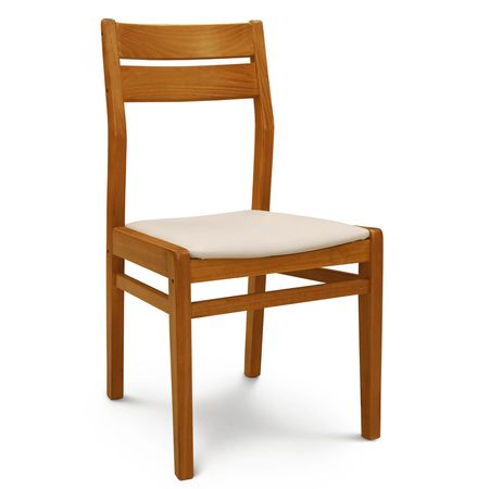 Silla de Comedor Docta lustre Miel Tapizado Inka Natural Espacity