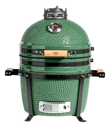 Parrilla Kamado Bbq Grill Kadu K15 Ahumador Ceramico Verde