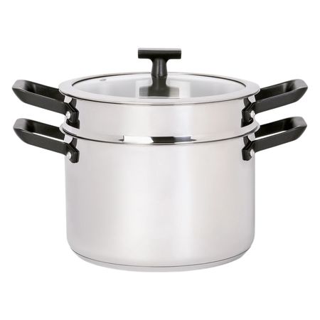 Olla de Acero con Colador y Tapa Tvs Artusi 24cm Inducción