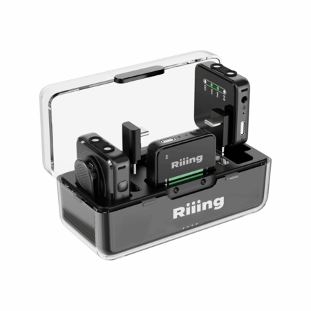Microfono Corbatero Riiing Inalambrico X 2 C Adap Lightning / Type-C