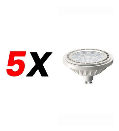 Pack X 5 Lámparas Led Dicroica Ar111 Candela Dimerizable 12w