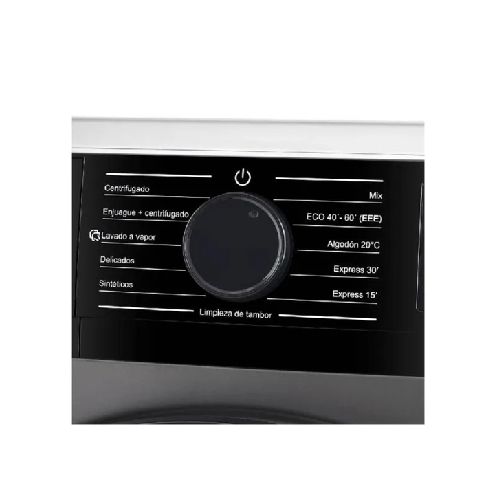 Lavarropas Kanji 8Kg 1200RPM Inverter Carga Frontal KJH-WMCFSL8S Gris - Vista 4