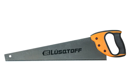 Serrucho Carpintero 450mm 18'' Lusqtoff L7426 Acero 50hrc Naranja