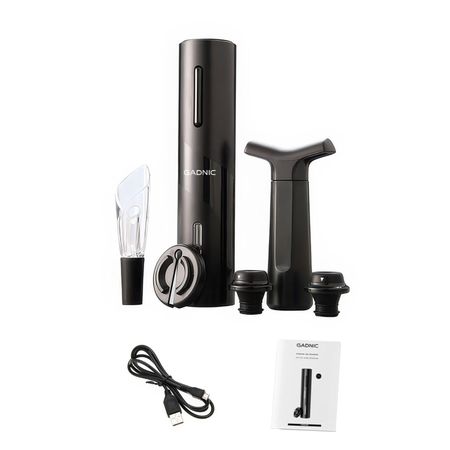 Kit de Vino Gadnic Sacacorchos Eléctrico Decantador Bomba de Vacío