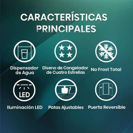 Heladera Hisense RT3N375NMC 379L No Frost Inverter Dispenser Inox