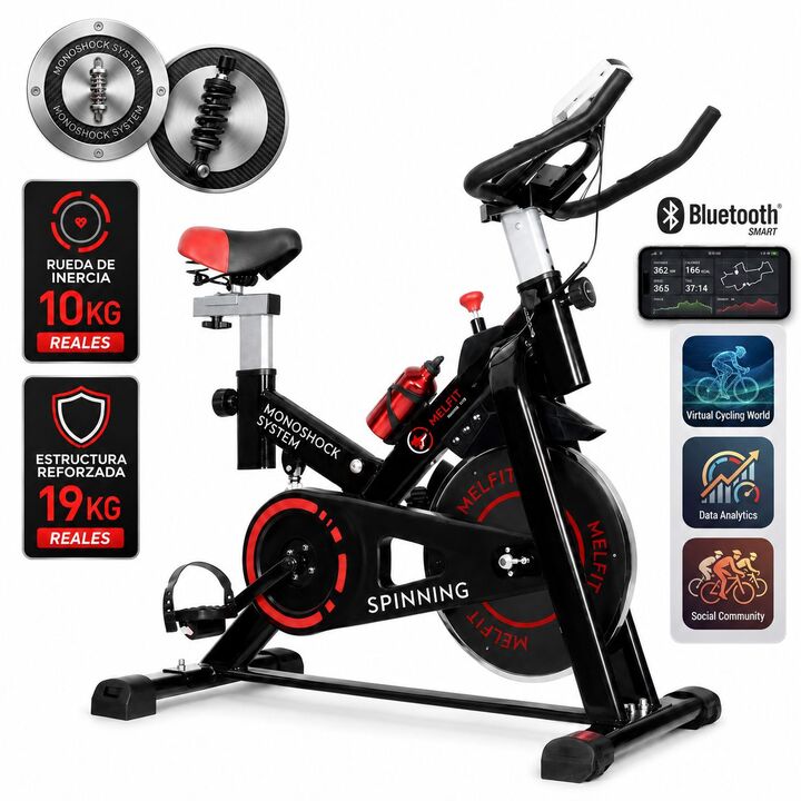 Bicicleta Fija Spinning Melfit 10kg - Vista 1