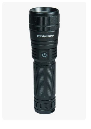 Linterna Led Recargable De Aluminio 1000 Lms L7922 Lusqtoff Blanco Negro