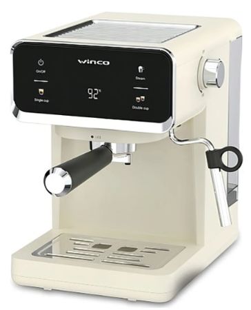 CAFETERA EXPRESS WINCO, CAFETERA ESPRESSO BLANCA (W1927B)