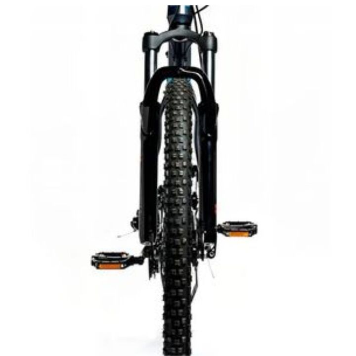 Bicicleta Eurobike rodado 29 MTB Ibiza 3.0 plus full Shimano ALUMINIO talle M y L gris y celeste - Vista 2