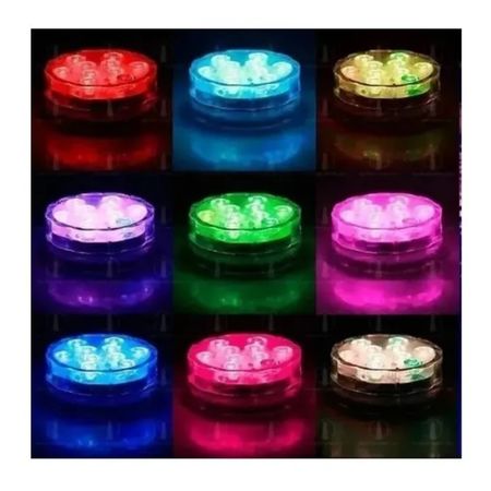 Pack X4 Luminaria Led Pileta Flotante Control Remoto Rgb