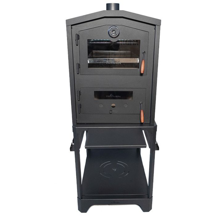 Horno a lena Tromen TRH con base - Vista 2