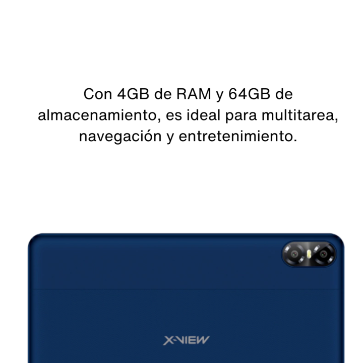 Tablet X-view Pro Tab 10 4gb Ram 64gb Rom Android 14 - Azul - Vista 4