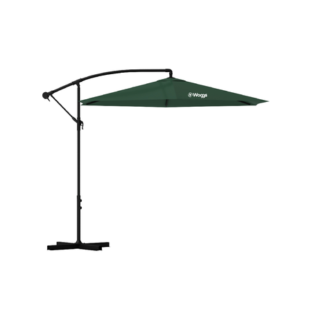 Sombrilla Parasol Lateral Waggs Grande 3m con Proteccion UV Verde