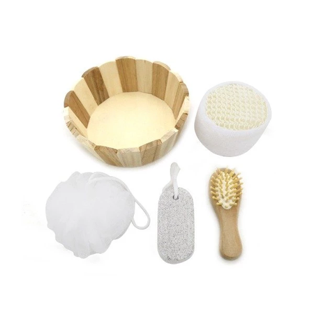 Set de Spa y Baño Trendy 5 Piezas en Caja de Madera