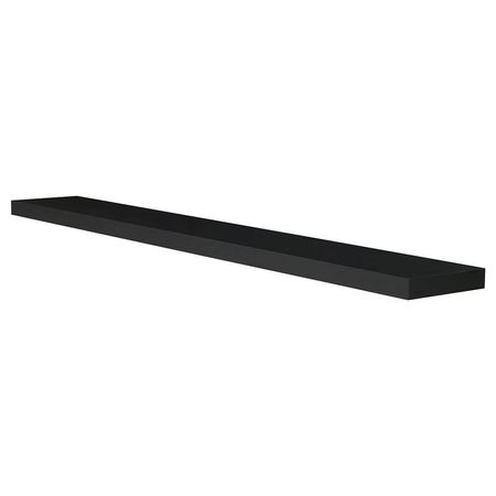 Estante flotante negro 60x25 SC