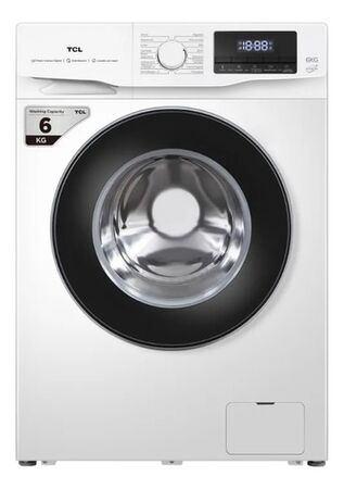 Lavarropas TCL P606FL 6Kg Carga Frontal Inverter 1200 RPM Blanco