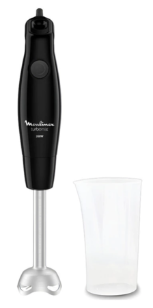 Mixer Licuadora De Mano Turbomix Inox Moulinex Color Negro 350w