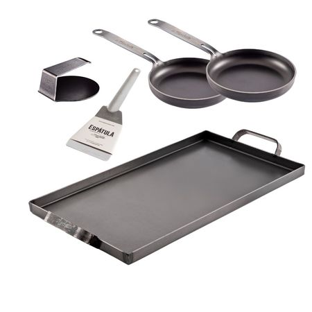 Planchetta 2 Hornallas + 1 Espatula +1 Smasher + 2 Provoleteras (UNA de Regalo)
