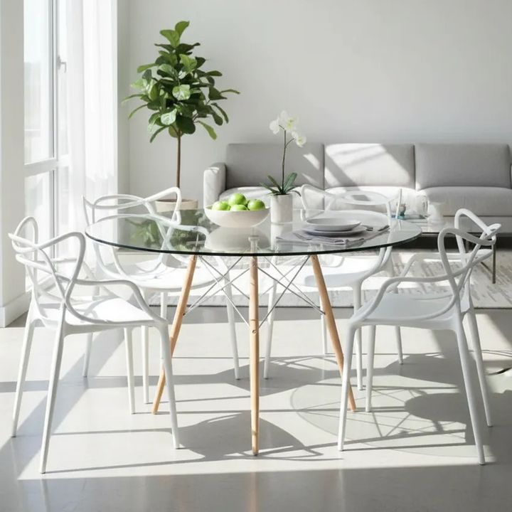 Juego De Comedor Mesa 120+6 Sillas Allegra Blanco - Vista 1