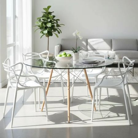 Juego De Comedor Mesa 120+6 Sillas Allegra Blanco