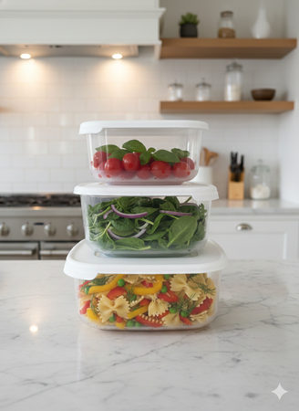 Set x 3 Hermeticos Plasticos Taper Recipiente Italianos Tontarelli 