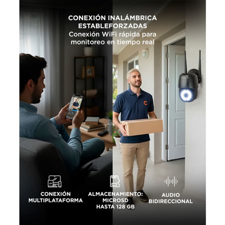 Cámara de Seguridad Gadnic Audio Bidireccional Full HD 1080p