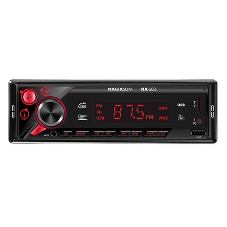 REPRODUCTOR MAGIXSON 1 DIN MX-50R ROJO