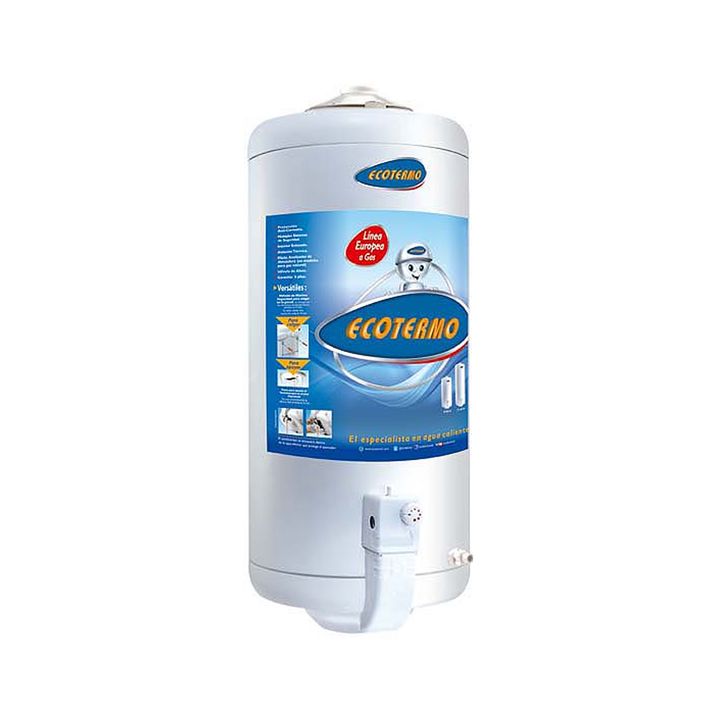 Termotanque Ecotermo 80 Lts Gas Natural Conexion Superior - Vista 1