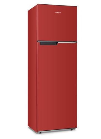 HELADERA TOP MOUNT PHILCO VINTAGE 340L ROJA