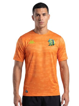 Camiseta Kappa Aldosivi Kombat Pro Goalkeeper 2026 Hombre Fútbol Naranja