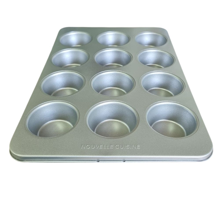 Molde Muffins x 12 Cupcake Antiadherente Horno Reposteria