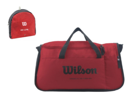 BOLSO PLEGABLE WILSON 40 l COLOR ROJO