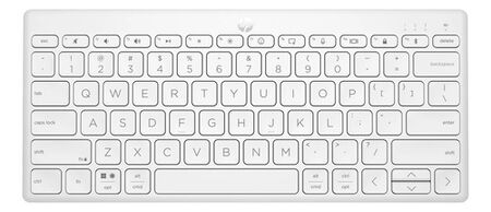 Teclado Bluetooth Hp 350 Compacto Para Notebooks Tablets Blanco Español Latinoamérica