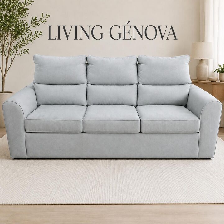 SILLON GENOVA TRES CUERPOS GRIS MEDIO - Vista 2