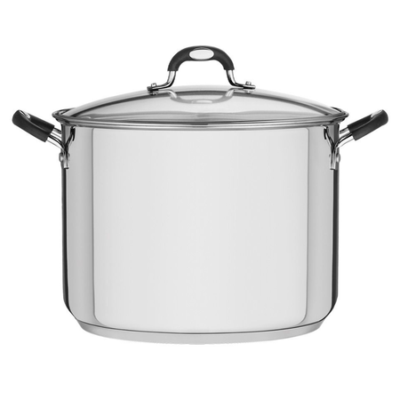 Olla Alta Tramontina Solar Silicona 30 Cm Acero Inoxidable Plateado
