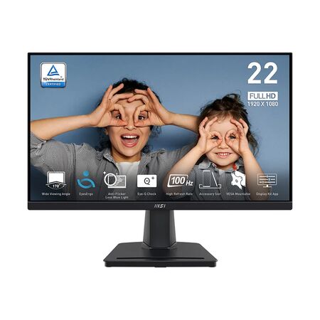 Monitor 22 MSI Pro FHD MP225V 100Hz HDMI VGA Negro