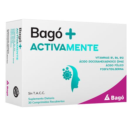 Bago + Activamente Suplemento Vitaminas Memoria 30 Comp