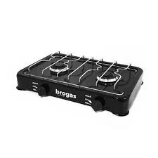 ANAFE BROGAS 8203 GAS NATURAL LOZA NEGRA 2H.3600 KCH C/V VALVULA - 4602598 