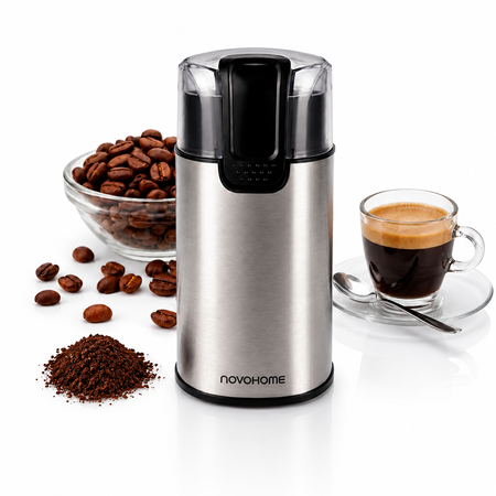 Molinillo De Café Eléctrico 200W 60G Novohome Acero Inox.