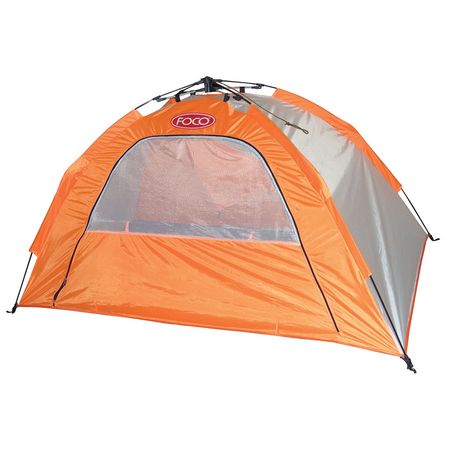 Carpa Playera Autoarmable FOCO Easy Tent 195 × 120 × 95 cm Aluminizada Naranja