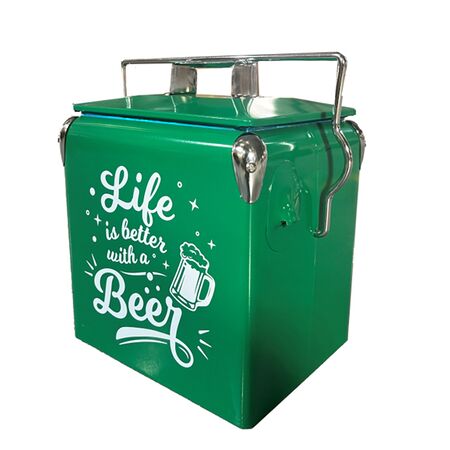 Conservadora Termica Retro Verde 13 Litros
