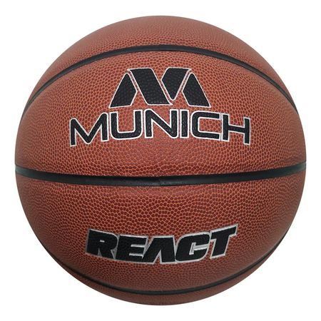 Pelota De Basquet Munich React N 7 Competencia Profesional Naranja 7