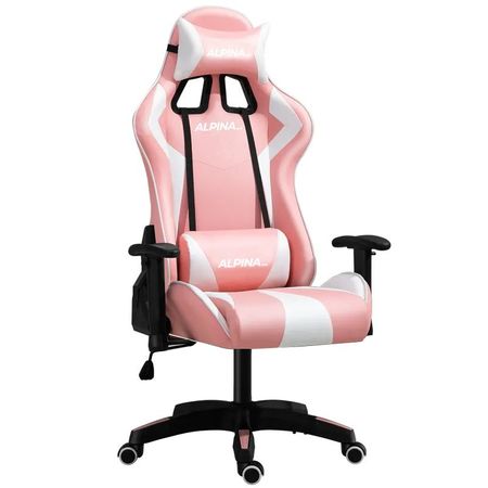 Silla Gamer Ergonómica Premium Alpina FT055 Ro/Bla