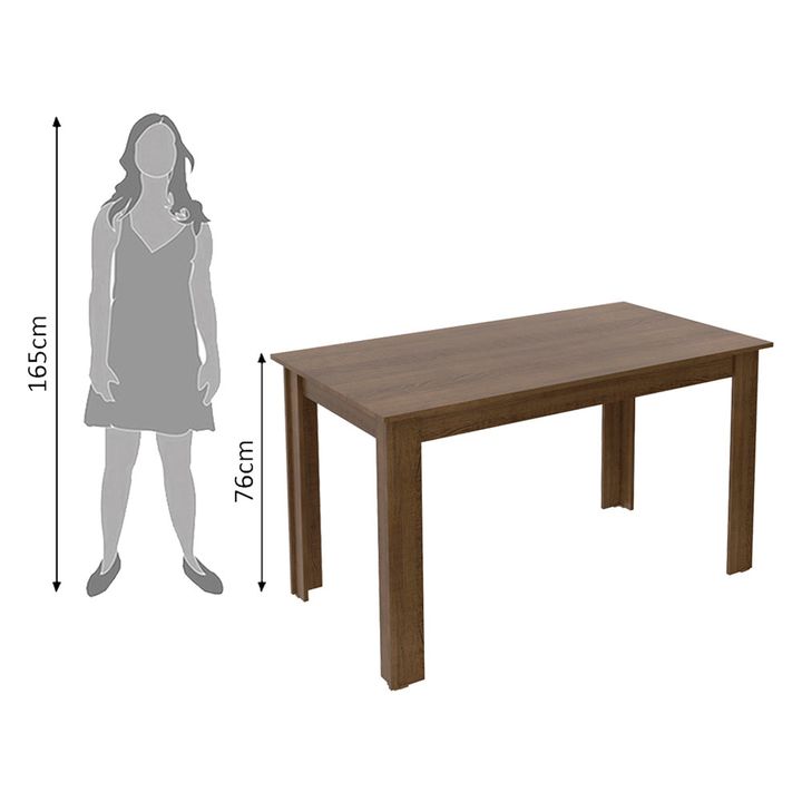 Mesa De Comedor Rectangular Madesa Para 6 Lugares - Vista 3