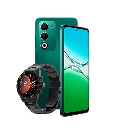 Combo Oppo A5 4G 4+256GB Verde + Smartwatch Dekkin 1.43" AMOLED IP67