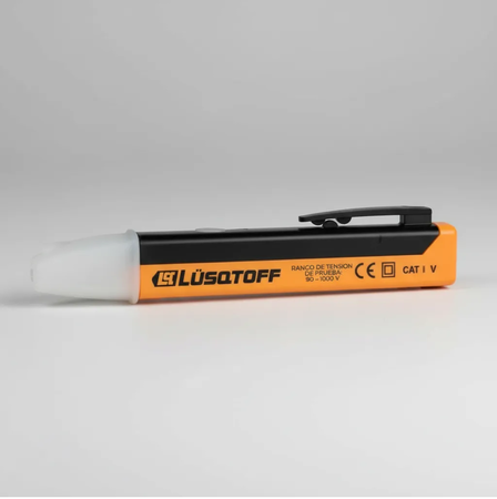 Buscapolo Detector De Voltaje Lusqtoff 1000v Sin Contacto Naranja